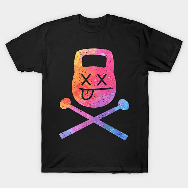 Cool Death by Kettlebell & Mace - Party Colorway T-Shirt by InciteCoaching